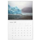 Calendrier d'Alaska de région sauvage (Jan 2027)