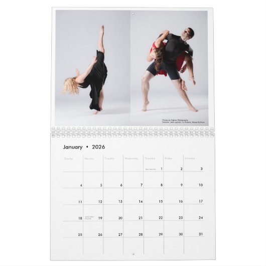 Calendrier d'Alchemy Dance Company (Jan 2026)