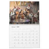 Calendrier Dalmatien (Jan 2027)