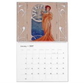 Calendrier Dames 2017 de Nouveau d'art (Jan 2027)