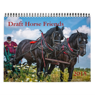 Calendrier d'amis de cheval de trait
