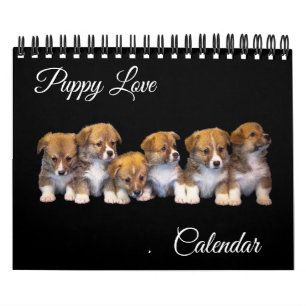 Calendrier d'amour de chiots de petite taille