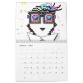 Calendrier d'amusement de collection de faces les (Jan 2027)