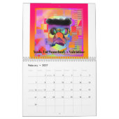 Calendrier d'amusement de collection de faces les (Feb 2027)