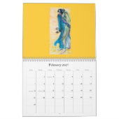 Calendrier d'anges : Dessins en pastel Uncropped (Feb 2027)