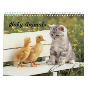 Calendrier d'animal de bébé