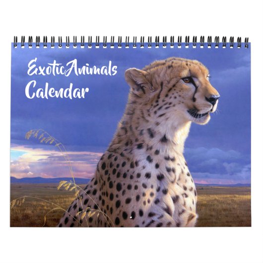 Calendrier d'Animaux Exotiques de Taille Moyenne (Protection)