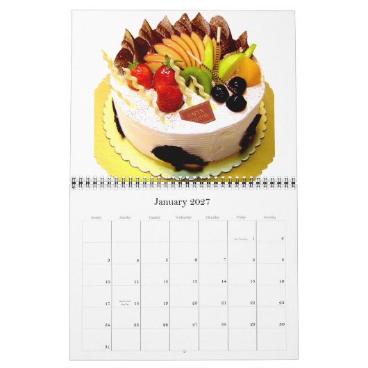 Calendrier d'anniversaire (Jan 2027)