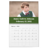 Calendrier d'anniversaire familial personnalisé (Feb 2026)