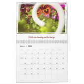 Calendrier ...Dans le jardin - Poème et photos de fleurs (Mar 2026)