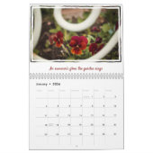 Calendrier ...Dans le jardin - Poème et photos de fleurs (Jan 2026)