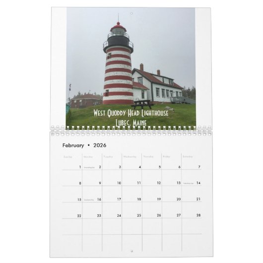 Calendrier Dans Mes pas : Voyage routier aux États-UnisCalend (Feb 2026)