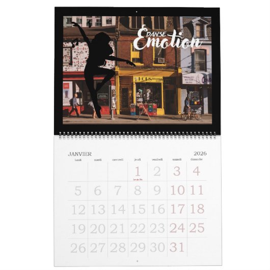 Calendrier Danse Emotion - 01 (Jan 2026)
