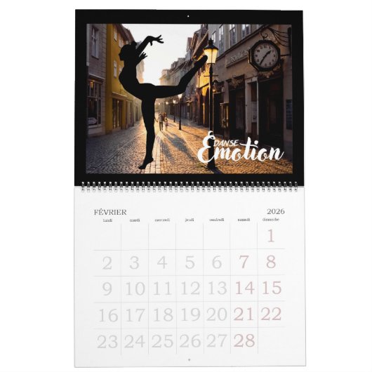 Calendrier Danse Emotion - 01 (Feb 2026)