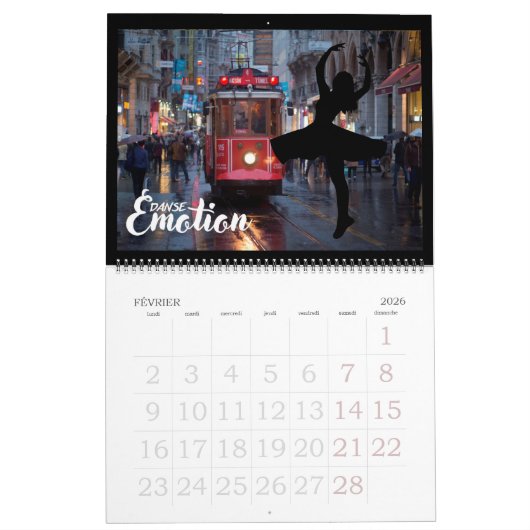 Calendrier Danse Emotion - 02 (Feb 2026)