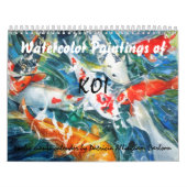 Calendrier d'aquarelle de PMACarlson Koi (Protection)