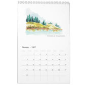 Calendrier d'aquarelle exclusive 2023 (Feb 2027)