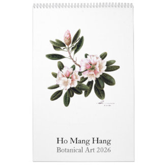 Calendrier d'aquarelles botaniques 2026