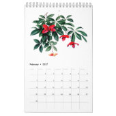Calendrier d'aquarelles botaniques 2026 (Feb 2027)