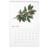 Calendrier d'aquarelles botaniques Mang Hang Ho, 2 (Mar 2027)