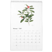 Calendrier d'aquarelles botaniques Mang Hang Ho, 2 (Feb 2027)
