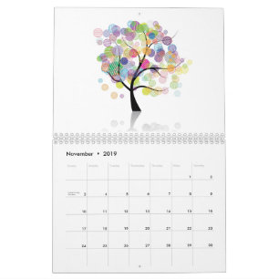 Calendrier d'arbres d'art