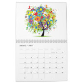 Calendrier d'arbres d'art (Jan 2027)