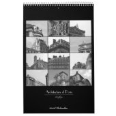 Calendrier d'architecture de Paris : En francais. (Protection)