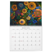 Calendrier d'art 2026 Fleur Magique Stylisée (Mar 2026)