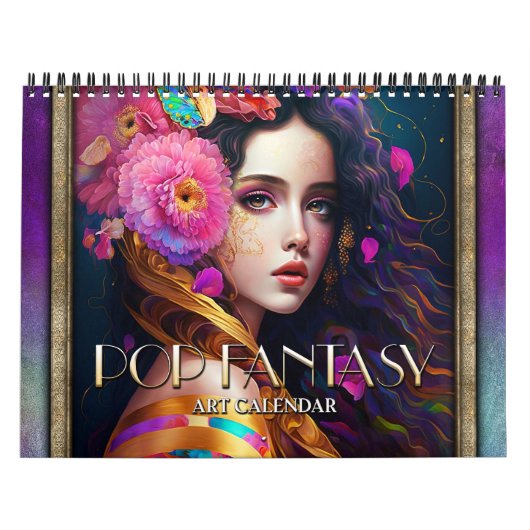Calendrier d'art 2026 Imaginaire pop pour femmes s (Protection)