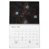 Calendrier d'art abstrait (Feb 2026)