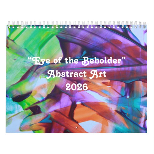 Calendrier d'art abstrait 2026 « L'Œil du spectate (Protection)