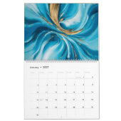 Calendrier d'art Abstrait Allure 2026 (Jan 2027)