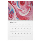 Calendrier d'art abstrait Color Dance 2027 (Feb 2027)
