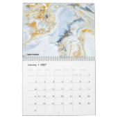 Calendrier d'art abstrait fluide 2026 (Jan 2027)