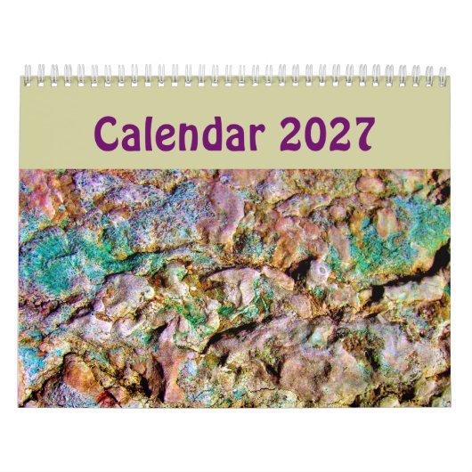 Calendrier d'art abstrait unique 2023 Fond (Protection)