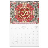 Calendrier d'art Affirmations OM (Jan 2027)