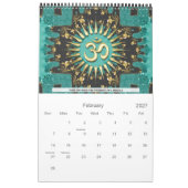 Calendrier d'art Affirmations OM (Feb 2027)