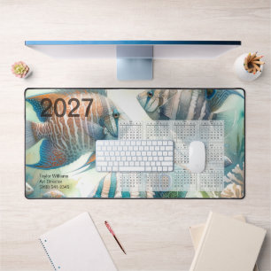 Calendrier d'art aquatique de poissons tropicaux 2