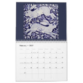 Calendrier d'art Carrelage bleu et blanc de lapin  (Feb 2027)