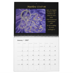 Calendrier d'art chrétien biblique