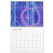 Calendrier d'art contemporain Abstrait moderne (Jan 2026)