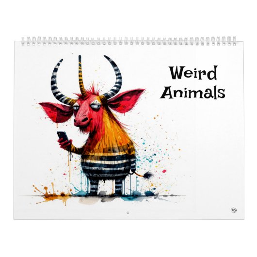 Calendrier d'art d'animaux bizarres (Protection)