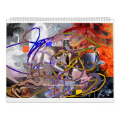 CALENDRIER d'ART de 2017 abstractions de Digitals (Protection)