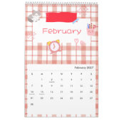 Calendrier d'art de chat mignon lumineux (Feb 2027)