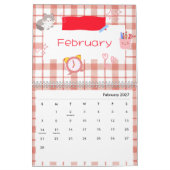 Calendrier d'art de chat mignon lumineux (Feb 2027)