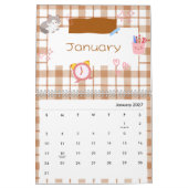 Calendrier d'art de chat mignon lumineux (Jan 2027)