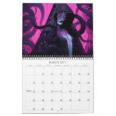 Calendrier d'art de fantasy sombre des démonesses (Mar 2027)