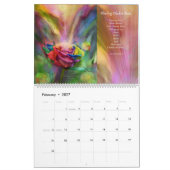 Calendrier d'art de guérison Chakra (Feb 2027)