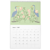Calendrier d'art de la nature avec oiseaux de jard (Mar 2027)